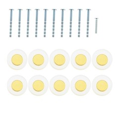 10Pcs Brass Crystal Cabinet Knobs Drawer Pull Handle Furniture Decor Hardware