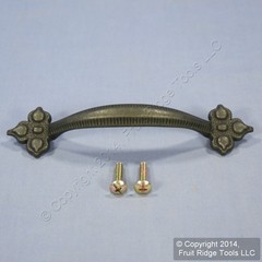 Period Brass Belwith Black Mist Antique 96MM Cabinet Pull