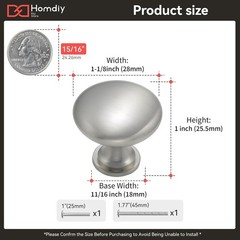 High-Quality Zinc Alloy Knobs – 30 Pack