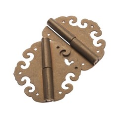 Furniture Hinges Brass Hardware Copper For Trunk Cabinet Box Chest Door 2 Color