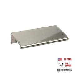 #3306-3 in. Brand Back Mount Finger Edge Pull 3″ – Single Brushed Nickel