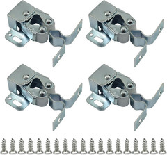 20 Pcs Double Roller Catch, Cabinet Door Latch and Catch Hardware
