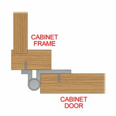 Kitchen Cabinet Hinges Overlay Self Closing Face Mount Cupboard Door Hinge Lot