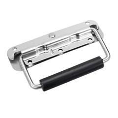 140mmx40mm Stainless Steel Toolbox Box Case Chest Ring Pull Handle Silver Tone