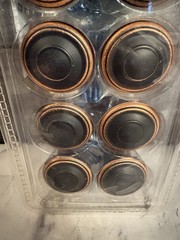 NEW LIBERTY HARMON 1-3/8″ 35 MM BRONZE COPPER HIGHLIGHTS ROUND KNOBS 10 PACK
