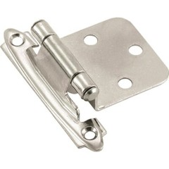 (10)-Amerock Polished Chrome Self-Closing Face Mount Overlay Hinge (2-Pk)