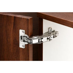 Wide Angle Full Overlay Nickel 165° Hinge Set (2 Pieces)