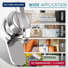 5/8 Inch Thumb Operated Offset Cam Lock Latch for Cabinet Mailbox Drawer