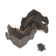 0.94×0.51inch Small Decorative Vintage Box Desk Edge Cover Corner Pack of 20
