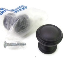 2-pc 1-1/4″ D Black Bronze Cabinet Drawer Knobs Amerock BP55342BBR