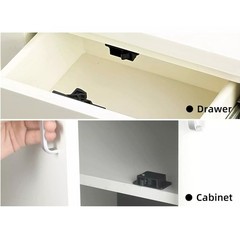 8 Pack Cabinet Door RV Drawer Latches, 8 Pull Force Latch Holder for Home office