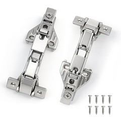 2 Pack Soft Close Concealed Full Overlay Cabinet Hinges 165 Degree Hinge Set