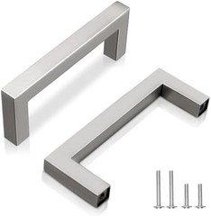 3″ Brushed Nickel Stainless Steel Cabinet Handles 10 Pack – Modern Kitchen Dr…