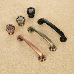 3.78” 5” Vintage Copper Bronze Drawer Pulls Handles Knobs Black Dresser Knob