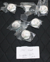Lot of 6 VTG Porcelain Painted 1.5″ Round Painted Cabinet Knobs “SHEEP” NOS!!!