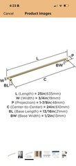 Amerock Steel Appliance Pull 24in Golden Champagne Contemporary Gold BP54072BBZ