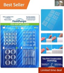 104-Piece Ultra-Quiet Gel Bumpers – Noise Reduction for Smooth Cabinet Closing