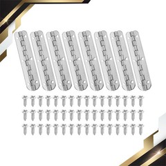 8 x Small Piano Hinge 2.6″x0.6″ Mini 90-Degree Jewelry Box Hinges Silver