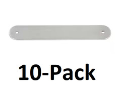 *10* GlideRite 5-1/16 in Center-to-Center Satin Nickel Rounded Cabinet Backplate
