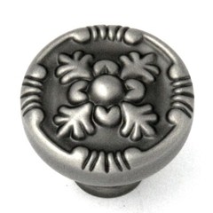 Pack of 10 F506 Antique Pewter 1 1/4″ Solid Brass Cabinet Knob Pulls Keeler