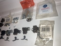 Assorted Lot Of Spring Roller Latches Cabinet Locks Amerock, Hickory, Hardware