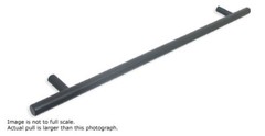 LG Sourcing Cabinet Drawer or Door Pulls 18-7/8″ EuroStyle Matt Black LOT of 5
