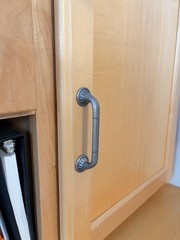 Vintage Amerock Ambrosia Cabinet Pulls / Weathered Nickel / 4483-1 / 3-3/4 In