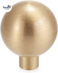 10PCS Brushed Brass Gold Decorative Cabinet Knobs Solid Pure Copper Kitchen Hard