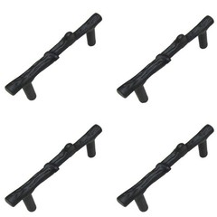3 Inch Hole Center Black Twig Cabinet Pulls, Alloy Rustic Branch Drawer Pulls…