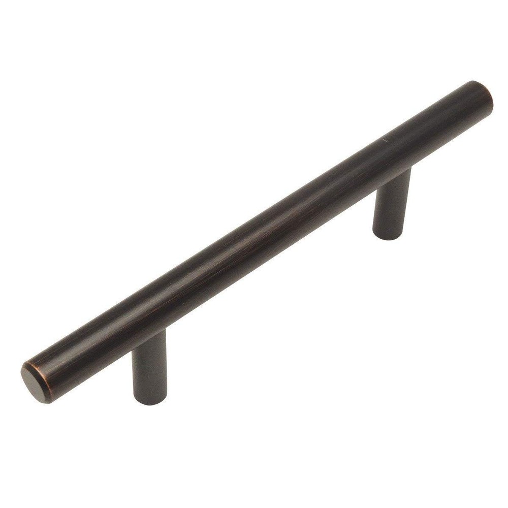 10 PCS 404030ORB Oil Rubbed Bronze 3/8 Inch Slim Euro Bar Pull 3″ 76mm