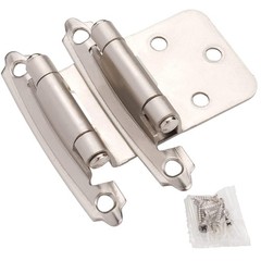 Brushed Nickel Self Closing Cabinet Hinges – 50 Pack