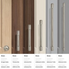 6 Pack Brushed Nickel Cabinet Pulls 6 Inch 152mm Hole Center Kitchen Bin