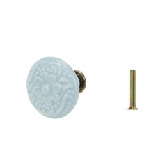 10 Pcs 1.4″ Dia. Floral Ceramic Cabinet Knobs Vintage Pull Knobs for Kitchen …