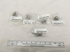 (5) NEW Satin Nickel Round Cabinet Knob – 1-1/4″ Dia – Mounting Screw Included