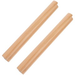 2Pcs Reusable Wooden Drawer Handles Khaki Wood Pulls for Kitchen Cabinets