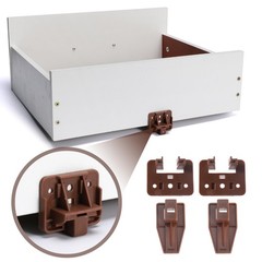 10PCS Drawer Slide Track Guide Glide for Center Mount Drawer for Dressers and…