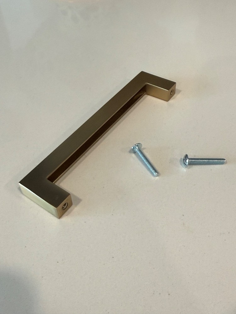 Modern Square 5-1/16 In. Champagne Bronze Cabinet Drawer Pull (Set of 34 pulls)