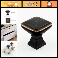 6 Pack Oil Rubbed Bronze Cabinet Knobs – Dresser & Kitchen Hardware Upgrade
