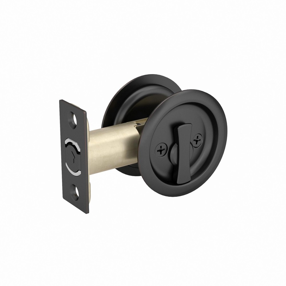 Onward 17RORB42 Round Pocket Sliding Door Privacy Pull Oil Rubbed Bronze Box