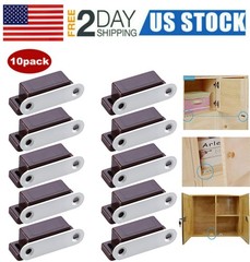 10PCS Brown Magnetic Door Catches Furniture Cabinet Closet Magnet Latch Strike