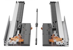 20” Push to Open, Soft Close Drawer Slides, Concealed Undermount 100 lb Capacity