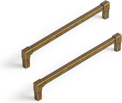 6 Pack 7-1/2 In（192Mm） Hole Center Cabinet Pulls Champagne Bronze Zinc Alloy Kit