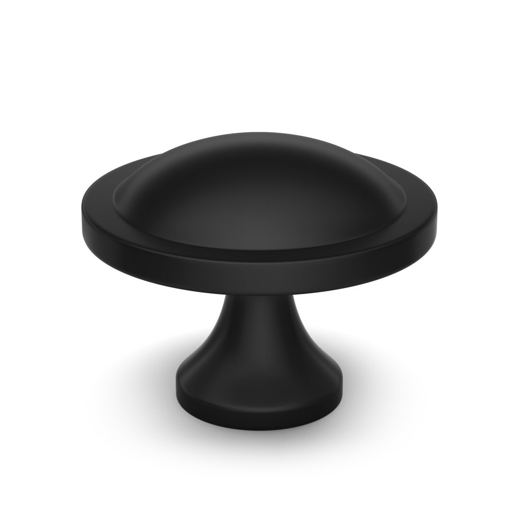 20 Pack Black Round Mushroom Cabinet Knobs – 1.5″ Drawer Hardware for Dresser