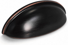 6 Pack 3 Inch Hole Centers Oil Rubbed Bronze Drawer Bin Cup Pulls Dresser Pulls