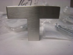 16 yes 16 Brushed Nickel Modern Cabinet T Handles Pulls Kitchen Stainless Steel