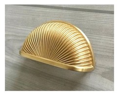 10 Brushed Brass Dresser Knobs Drawer Pull Handles New