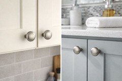 6 PACK- Antique Finish Cabinet Knob Round Drawer Door Hardware