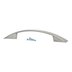 5 Pack Modern Slanted 3-3/4″ Brushed Nickel Kitchen Cabinet Handle Pull P50896BN