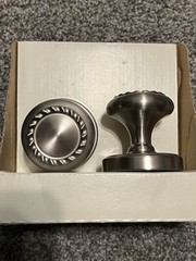 Amerock Passage Rope Knob Set Satin Chrome Bi-Fold Door pulls E1585-2-G10 NEW