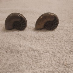 Sea shell design cabinet door and drawer pulls, 11 pieces